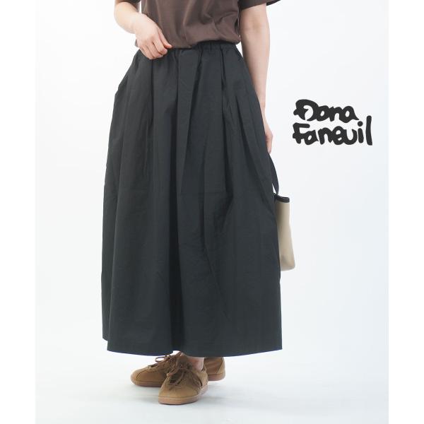 ダナファヌル コットンタックスカート DANA FANEUIL D-8125349 国内正規品 2025秋冬新作 送料無料 DANA FANEUIL（ダナファヌル） コットンタックスカート DANA FANEUIL