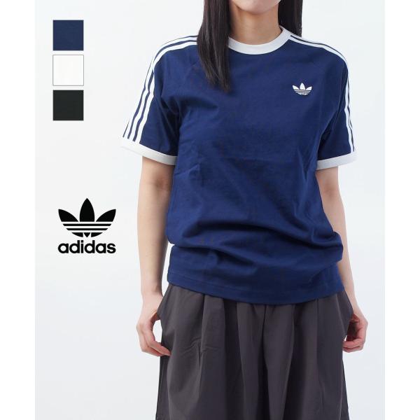アディダス スリーストライプTシャツ adidas 2026春夏新作 レディース