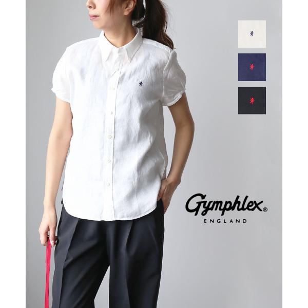 GYMPHLEX（ジムフレックス） リネン フレンチスリーブシャツ
