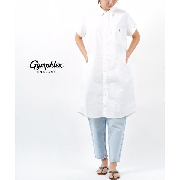 ジムフレックスのワンピース新品タグ付き値下げしました GYMPHLEX ジムフレックス 半袖 ワンピース シャツワンピース