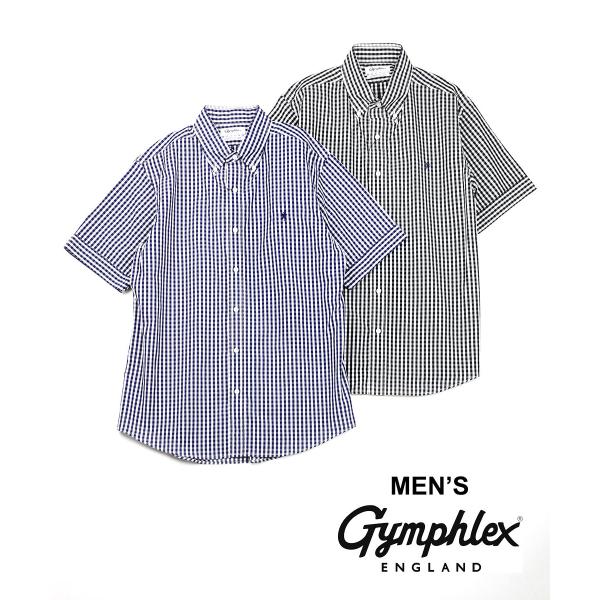 【新品】Gymphlex チェック柄 ボタンダウンシャツ Gymphlex チェック柄 ボタンダウンシャツ M