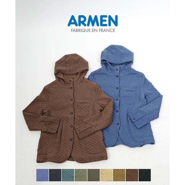 お値下げ❗️ARMEN キルトジャケット ARMEN アーメン フードジャケット キルティングジャケット
