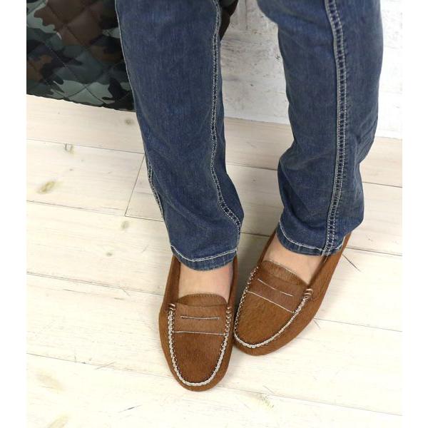 Sale Jeffrey Campbell ジェフリーキャンベル レザー ポニーヘアフラットモカシンシューズ Mocky Njcb1351h Etre Par Bleu Comme Bleu 通販 Paypayモール