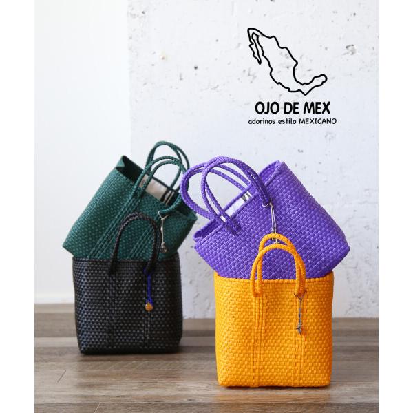 バッグ OJO DE MEX Plastico CAGO Tote Check OJO DE MEX オホ デ メックス Plastico Cago Tote - regular