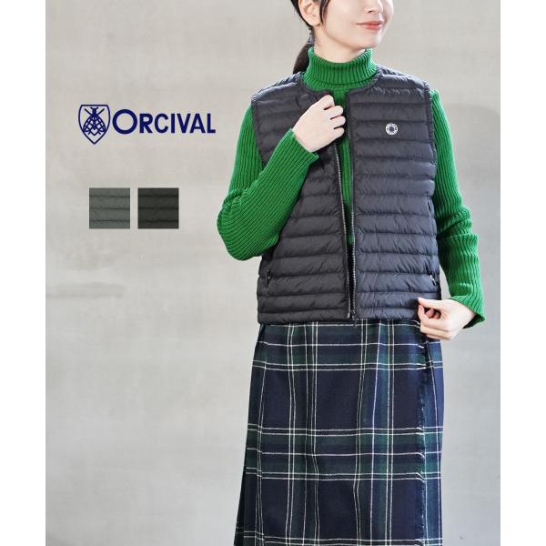 Orcival ライトウェイトタフタダウンベスト（パッカブル） ORCIVAL（オーシバル） オーチバル・オーシバル ライトウェイト タフタ