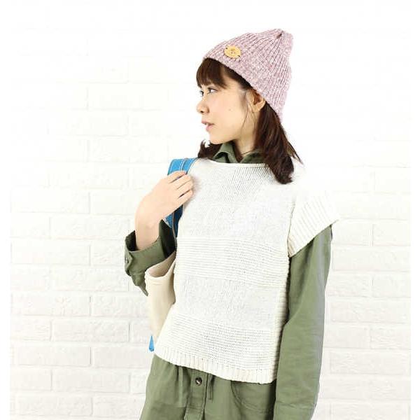 RaPPELER(ラプレ) 綿アクリルサイドボタンベスト・RN161-02401・0071601    レディース 女性 誕生日プレゼント ギフト 正規品 新品 RaPPELER(ラプレ)綿アクリル サイドボタン ベスト・RN161-02401