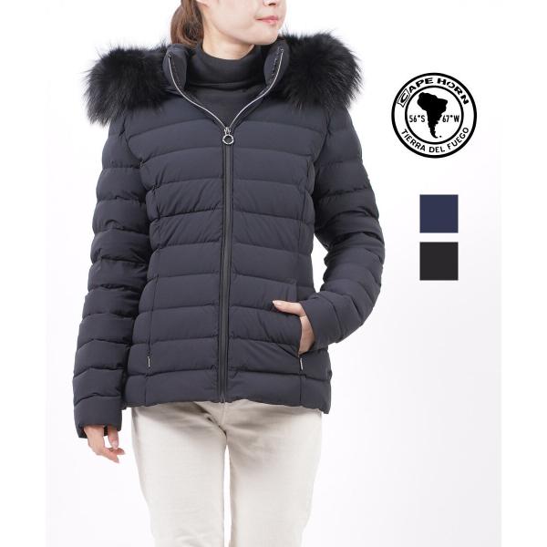 CAPEHORN（ケープホーン） フードダウンジャケット ショートダウン