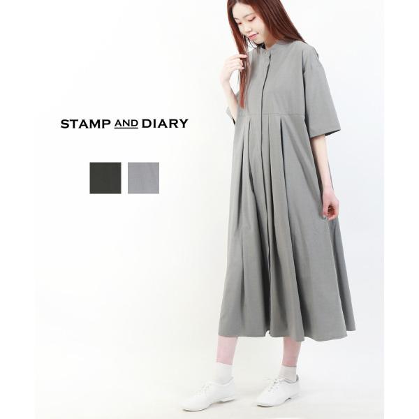 STAMP AND DIARY（スタンプアンドダイアリー） プリーツワンピース