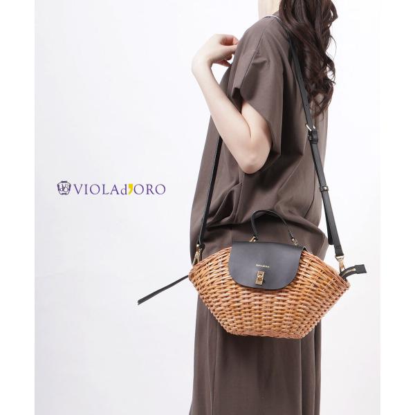 ⭐︎新品未使用⭐︎VIOLA'dORO/ヴィオラドーロ　かごバッグ　カゴ VIOLAd'ORO ヴィオラドーロ かごバッグ カゴバッグ ショルダー