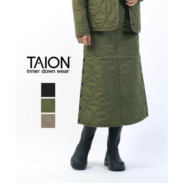 タイオン ミリタリー ダウンスカート TAION レディース 国内正規