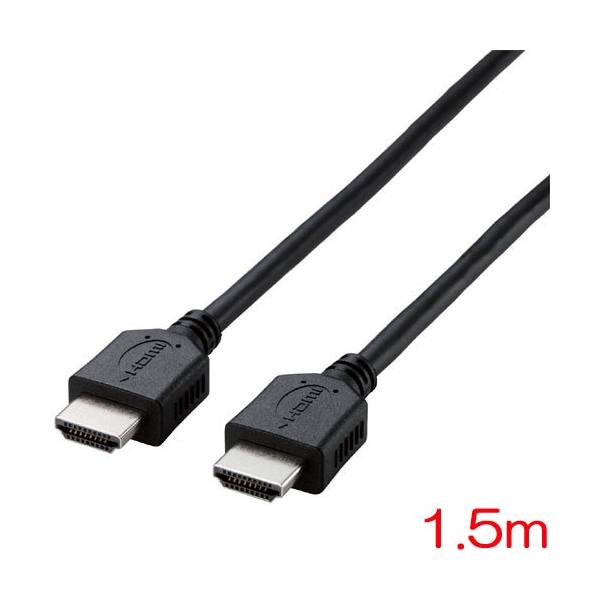 HDMI�P�[�u�� �G���R�� DH-HD14EL15/RS [HDMI�P�[�u��/�C�[�T�l�b�g�Ή�/1.5m/�u���b�N]
