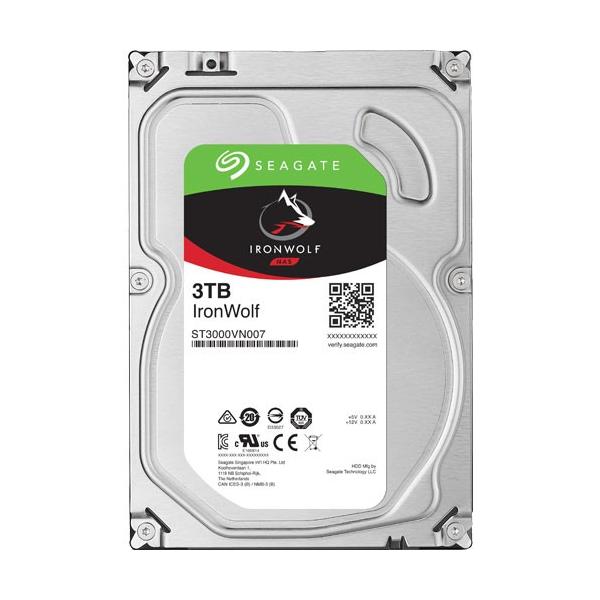 HDD シーゲート ST3000VN007 [NAS向けHDD IronWolf（3TB 3.5インチ SATA 6G 5900rpm 64MB）]