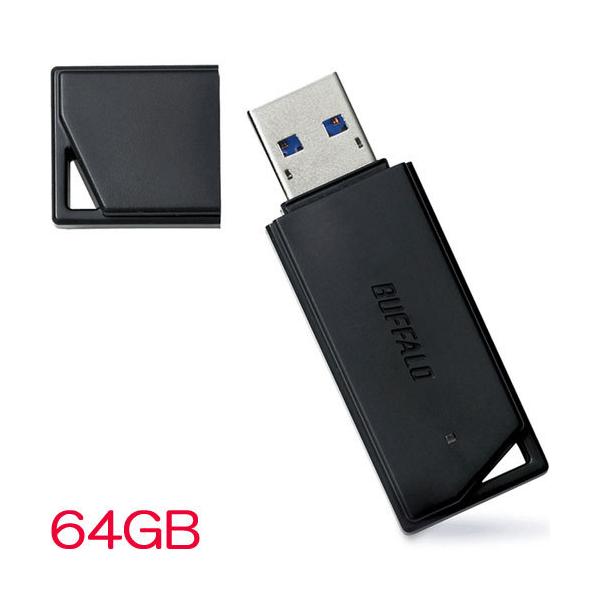 USB obt@[ RUF3-K64GB-BK [USB3.1(Gen1)[ o[f 64GB ubN]