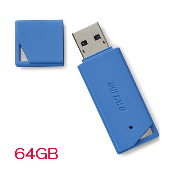 USB obt@[ RUF3-K64GB-BL [USB3.1(Gen1)[ o[f 64GB u[]