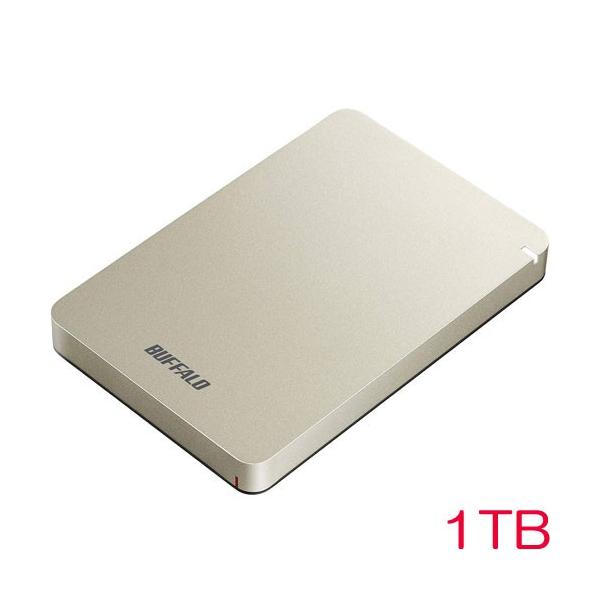 BUFFALO（バッファロー） ポータブルHDD HD-PGF1.0U3-GLA [USB3.1(Gen1