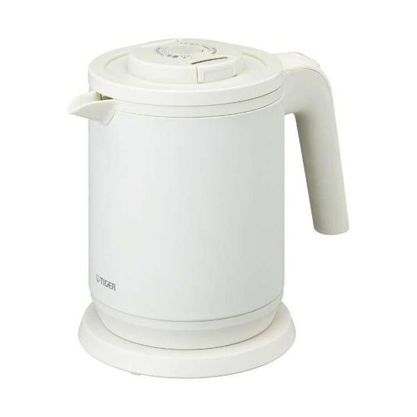 タイガー魔法瓶 TIGER 電気ケトル 湯沸かし ステ 炊き防止 蒸気レス マットホワイト PCK-A080WM タイガー魔法瓶 電気ケトル PCK-A080WM [蒸気レス電気ケトル わく子