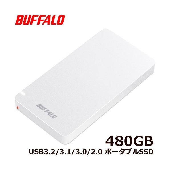 BUFFALO（バッファロー） ポータブルSSD SSD-PGM480U3-W/N [ポータブル