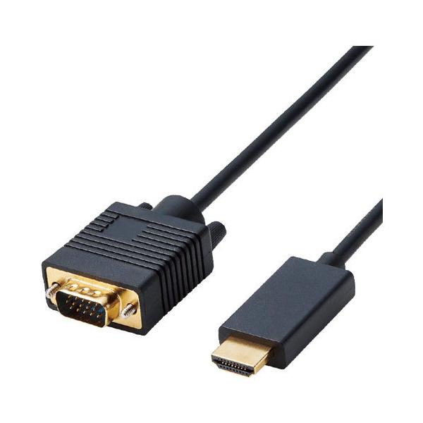 �f�B�X�v���C�P�[�u�� �G���R�� CAC-HDMIVGA10BK [�ϊ��P�[�u��/HDMI-VGA/1m/�u���b�N]