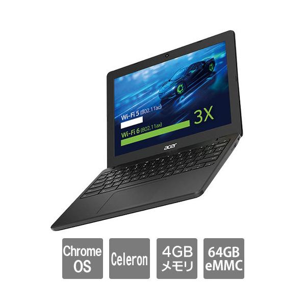 ChromeOSノートPC　エイサー C871T-A14P [Chromebook712(Celeron 5205U 4GB 64GB eMMC ドライブなし 12 ChromeOS シェールブラック)]