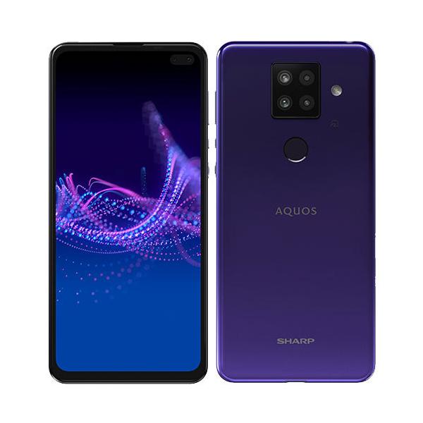 SIMフリースマートフォン シャープ SH-M16X7-V [AQUOS sense4 plus(Snapdragon720G 8GB 128GB 6.7 Android10 パープル)]
