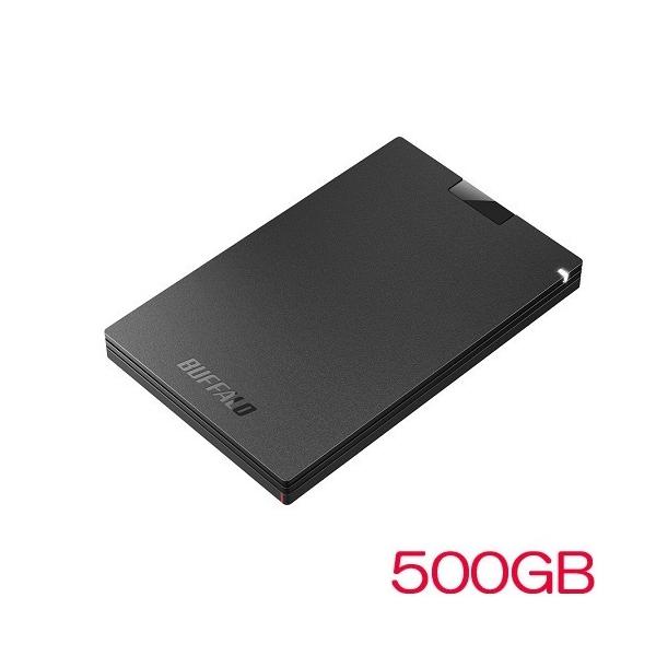 �|�[�^�u��SSD �o�b�t�@���[ SSD-PG500U3-BC [USB3.2 �|�[�^�u��SSD Type-A 500GB �u���b�N]