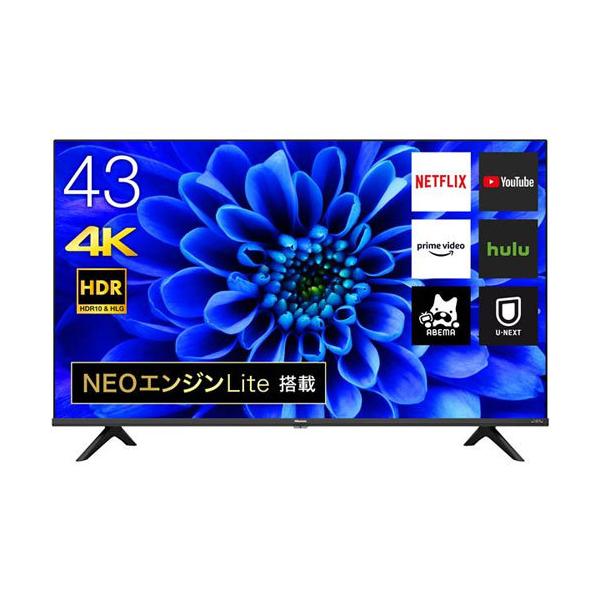 40インチ〜46インチ未満 Hisense 43E6G [43型4K液晶テレビ NEOエンジン 