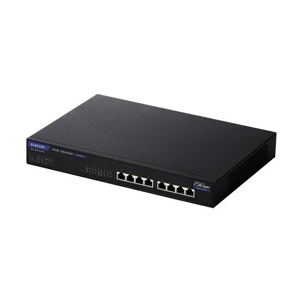 ELECOM（エレコム） スイッチングハブ EHB-SQ2A08 [法人用Webスマート