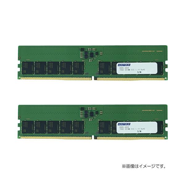 未使用新品 アドテックメモリ 16GB (8GB x 2枚組) ADTEC（アドテック） デスクトップPC用メモリ ADS4800D-E16GSBW [16GB