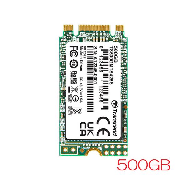 Transcend（トランセンド） SSD TS500GMTS425S [500GB SSD MTS425S M.2