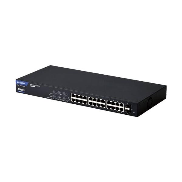 ELECOM EHB-SG2C24F-PL スイッチングハブ 動作確認済み ELECOM（エレコム） スイッチングハブ EHB-SG2C24F-PL [スイッチング