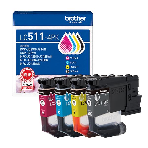 �C���N�J�[�g���b�W �u���U�[ LC511-4PK [�y�����z�C���N�J�[�g���b�W 4�F�p�b�N] ���i�摜1