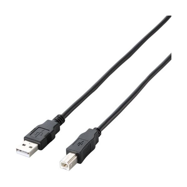 USB�P�[�u�� �G���R�� U2C-JB30BK [�G�RUSB2.0�P�[�u��/A-B�^�C�v/�G�R/3m/�u���b�N]