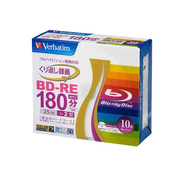 ■キズ・ホコリに強く、指紋もキレイに拭き取れる　強力ハードコート■対応インクジェットプリンタでレーベル印刷可能●スペック記録回数:くり返し容量/録画時間:25GB/地上デジタル180分/BSデジタル130分記録速度:1-2倍速入り数:10枚...