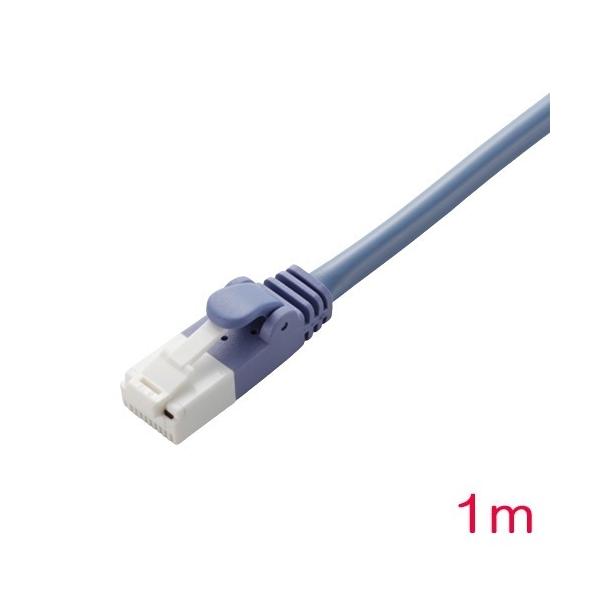 LAN�P�[�u�� �G���R�� LD-CTXT/BU10 [�c���܂�h�~�N���X�P�[�u��(C5E)/1m/�u���[]