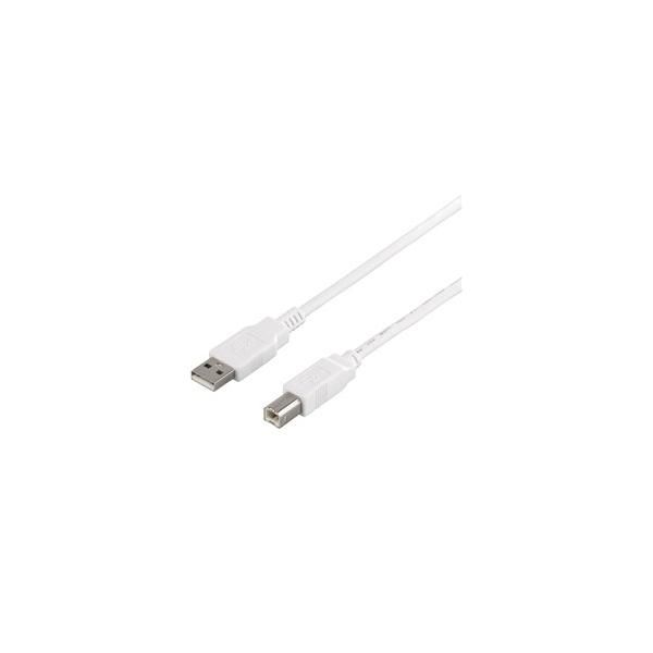未使用品」iBUFFALO USB2.0ケーブル3.0m ホワイト BSUAB230WH 【公式通販】