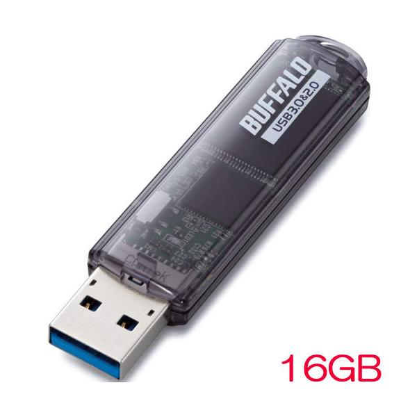 USB obt@[ RUF3-C16GA-BK [USB3.0Ή USB[ X^_[hf 16GB ubN]