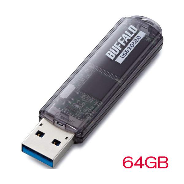 USB obt@[ RUF3-C64GA-BK [USB3.0Ή USB[ X^_[hf 64GB ubN]
