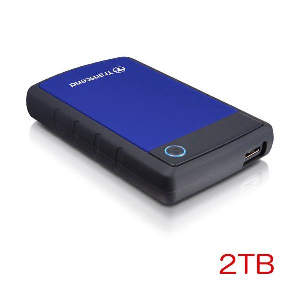 Transcend 型番:TS2TSJ25H3B ポータブルHDD 2TB トランセンドジャパン 2TBポータブルHDD PS5/PS4対応