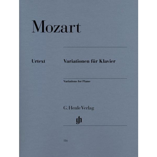 モーツァルト  変奏曲集　　　Valiations for Piano