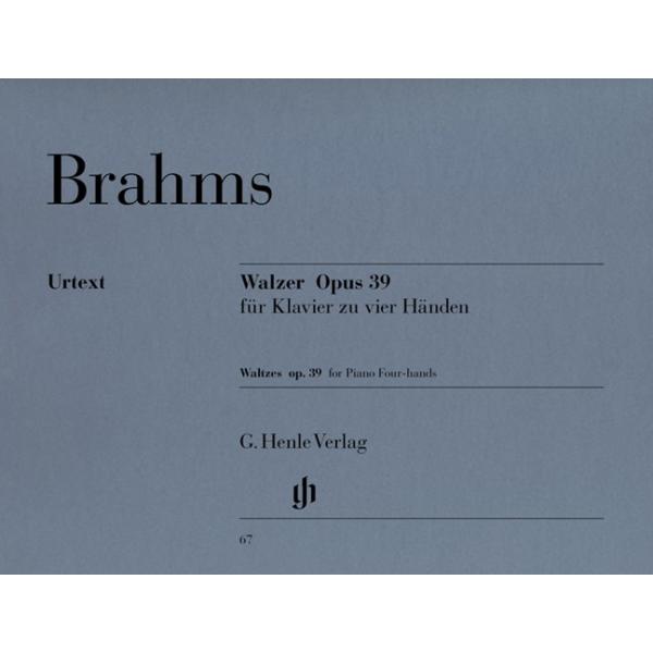 ブラームス ワルツ　Op39　（4手） Waltzes (4 hands)