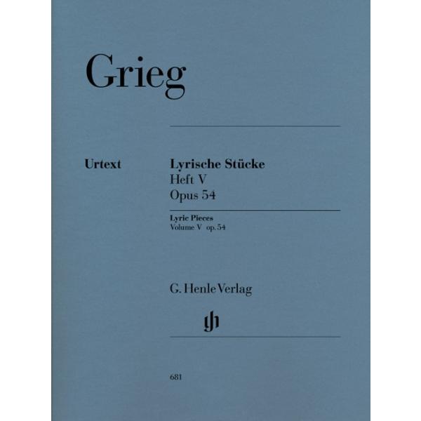 グリーグ 抒情小品集 第５巻 Op54    Lyric Pieces Book 5