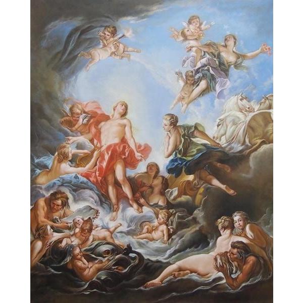 油絵 フランシス・ブーシェの名作_日の出 ma1028 : 絵画制作専門