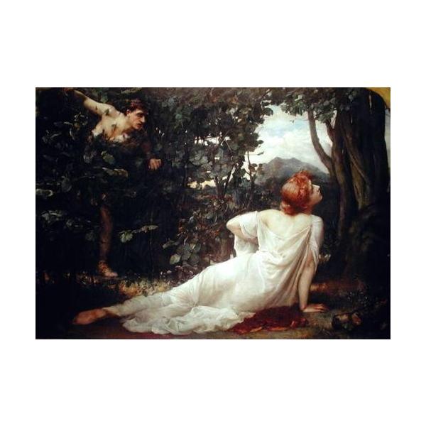 油絵 Henrietta Rae_ 白いドレスの女 ma1553