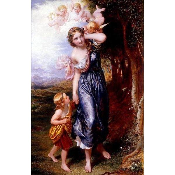 油絵 Charles West Cope_アレグロ ma2508