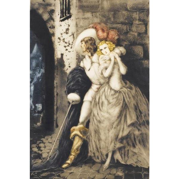 油絵 ルイ・イカール Louis Icart_ダルタニャン MA2685