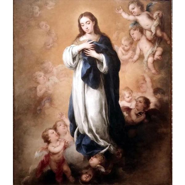 油絵 ムリーリョの名作_受胎告知 MA2921 : 絵画制作専門ユーラシア