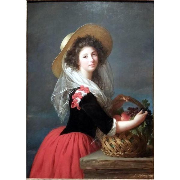 高級素材使用ブランド 油絵 Ma471 エリザベート ルイーズ ヴィジェ ルブランの名作 マリー アントワネットとバラ 人物画 Labelians Fr