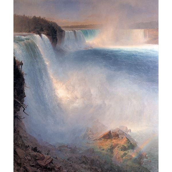 油絵 フレデリック・エドウィン・チャーチ_ナイアガラの滝 MA3135