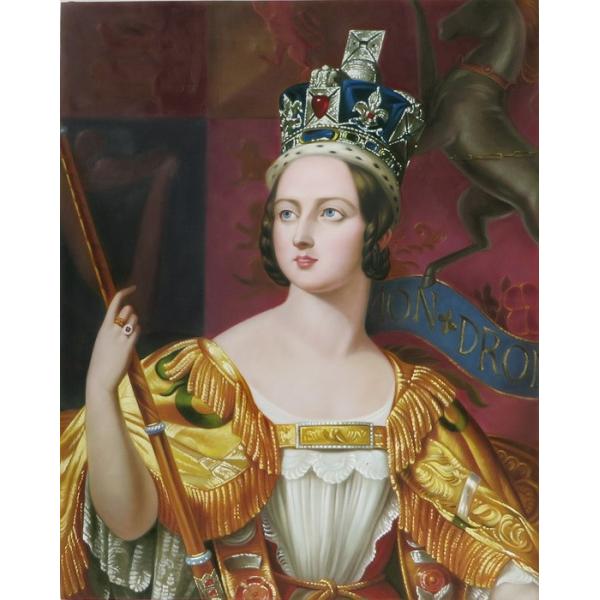 油絵 ヴィクトリア女王の肖像 MA3152