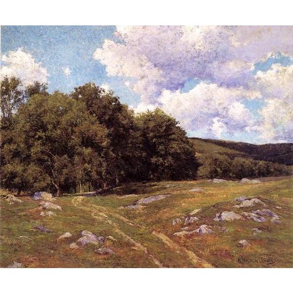 油絵 Jones Hugh Bolton_牧草地 MA693